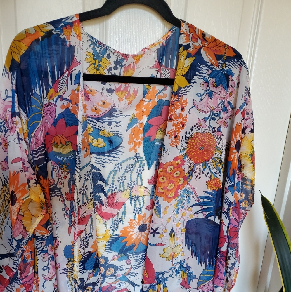 Sheer kimono
